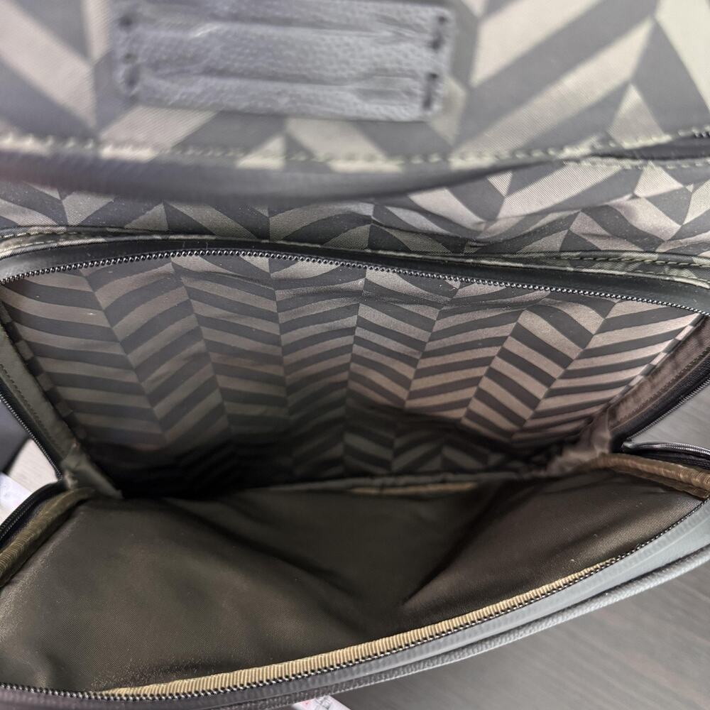 Uri Minkoff Stanton Backpack Laptop Bag Chevron Nylon Black Travel School NEW - Picture 16 of 16